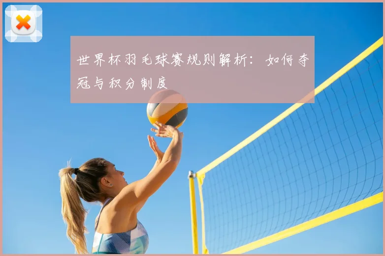 世界杯羽毛球赛规则解析：如何夺冠与积分制度